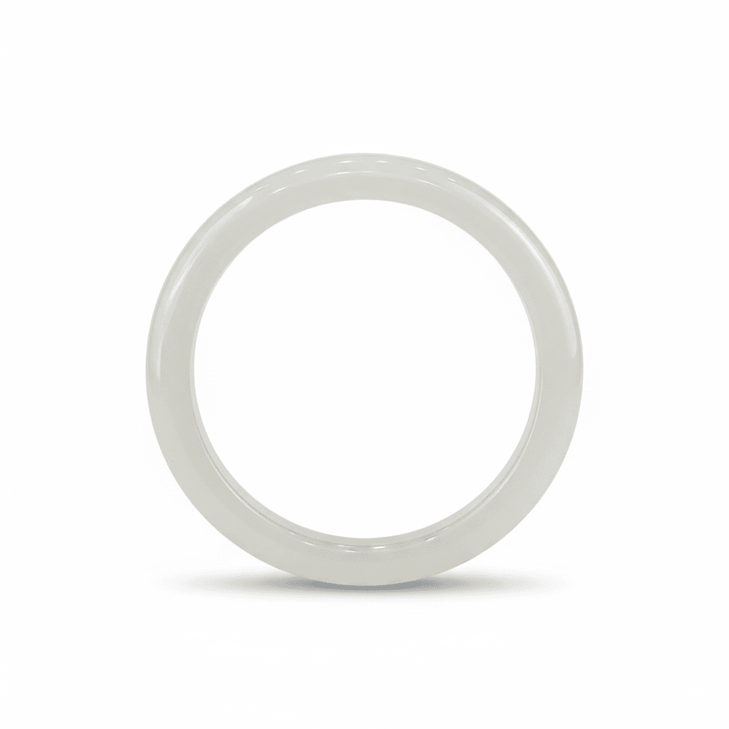 Natural White Moonstone Bangle (60mm)