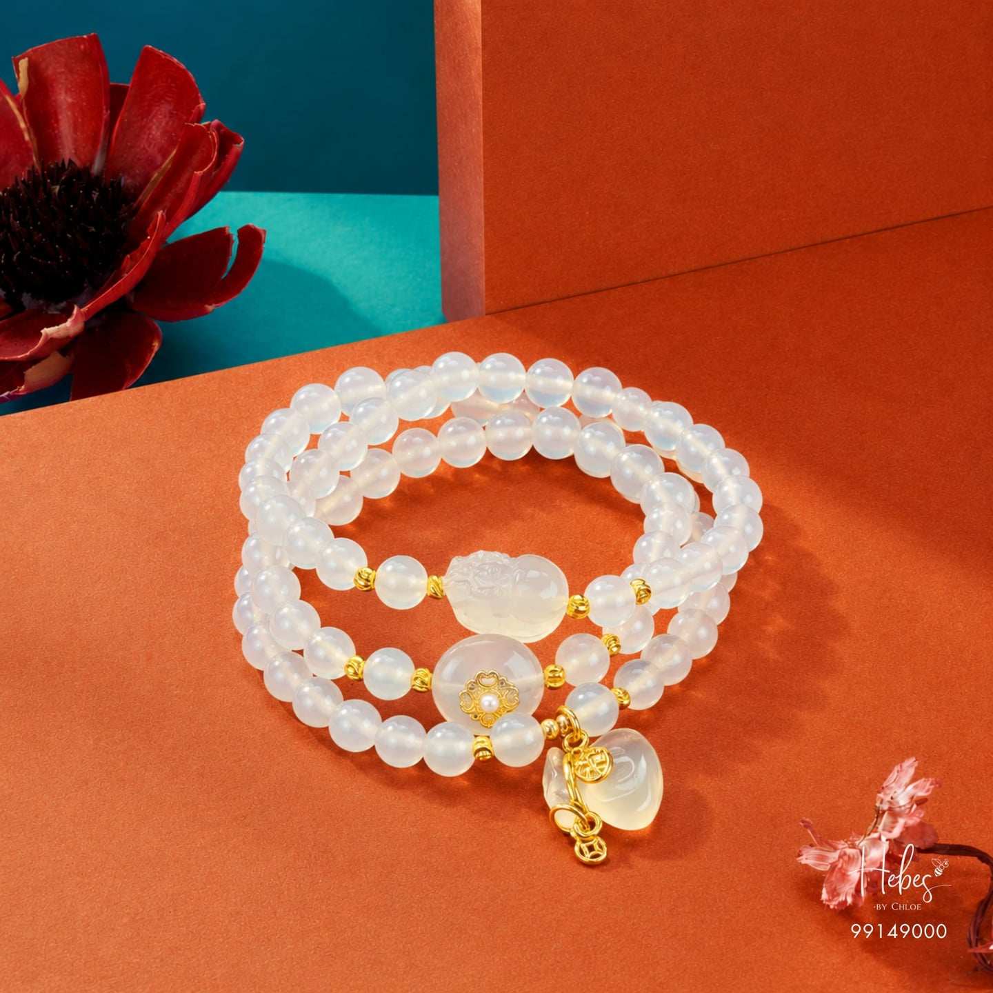 Chalcedony Charm Bracelets